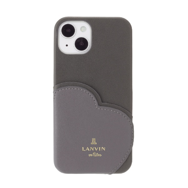 Lanvin en Bleu - Slim Wrap Heart Pocket for iPhone 14 [ Black ] LANVIN en Bleu Х  ֥롼