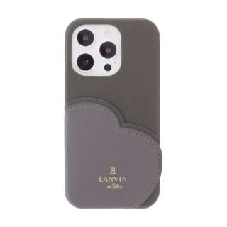 Lanvin en Bleu -  Slim Wrap Heart Pocket for iPhone 14 Pro [ Black ] LANVIN en Bleu o@I@u[