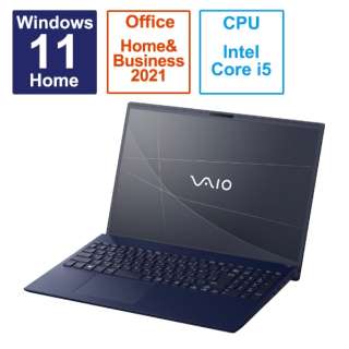 ノートパソコン VAIO F16 ネイビーブルー VJF16190411L [16.0型 /Windows11 Home /intel Core i5 /メモリ：8GB /SSD：512GB /Office HomeandBusiness /2023年6月モデル]