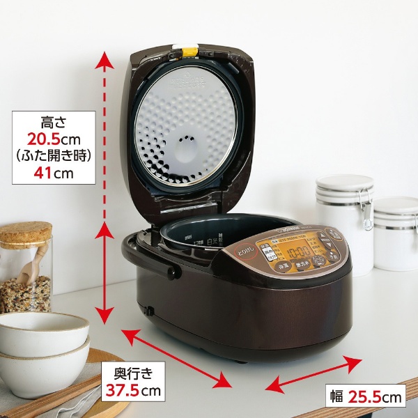 展示品・未使用 NW-VC10-TA 炊飯器 極め炊き ブラウン ［5.5合 ／