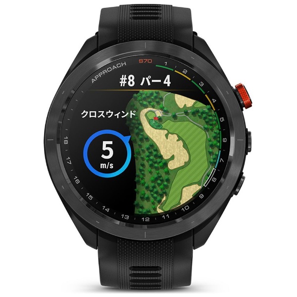 【Suica対応】 GPS ゴルフナビ GARMIN(ガーミン) Approach S70 47mm ブラック 010-02746-22  【返品交換不可】