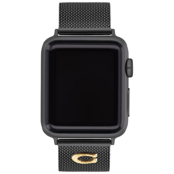 Apple Watch用バンド メッシュ 38＆40＆41mm対応 COACH（コーチ） ブラック＆Cマークポイント 14700207