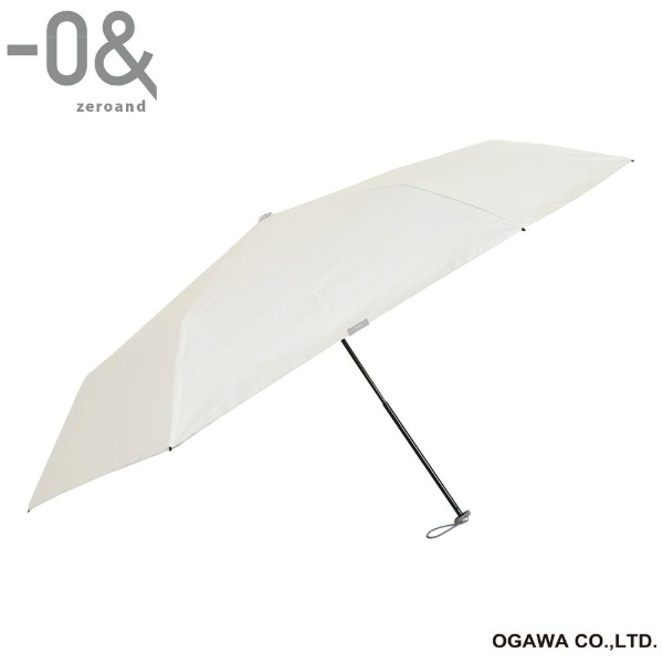 折りたたみ傘 -0＆（ゼロアンド） コットンホワイト LDB-C-60PM-WH [晴雨兼用傘 /60cm]