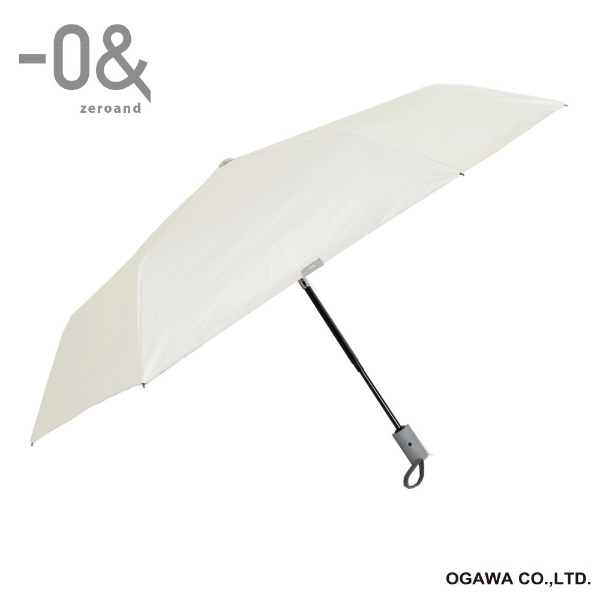 折りたたみ傘 自動開閉 -0＆（ゼロアンド） コットンホワイト LDB-C-55WJP-WH [晴雨兼用傘 /55cm]