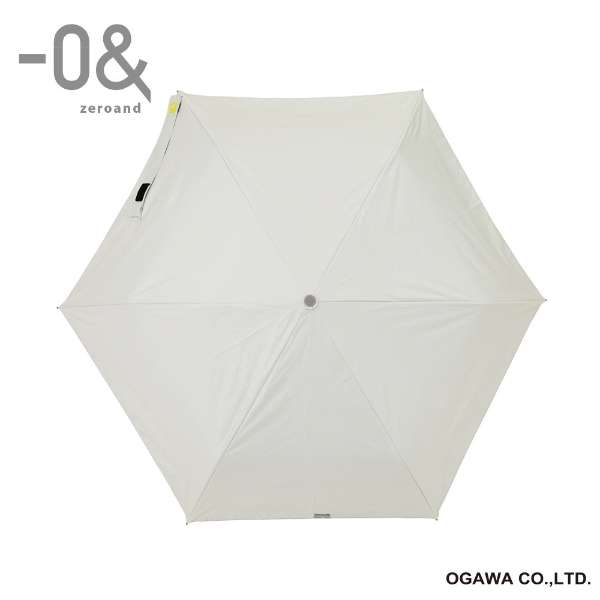 折叠伞自动开闭-0&(零和)化妆棉白LDB-C-55WJP-WH[晴雨伞/55cm]_2