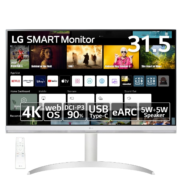 緊急値下げ！定価8.5LG SMART Monitor 32SQ730S-W-