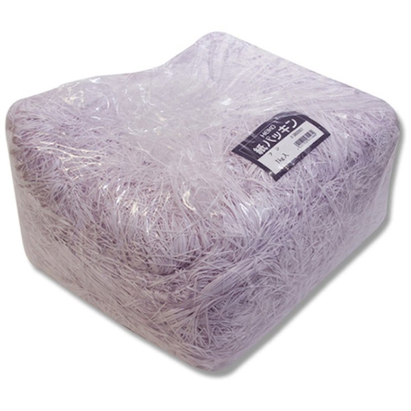 ラッピング無料 緩衝材 紙パッキン 業務用 1kg 藤 薄紫 シモジマ HEIKO