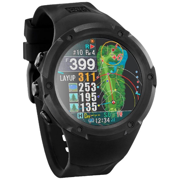 腕時計型GPSゴルフナビ Shot Navi Evolve PRO Touch ブラック 【返品 