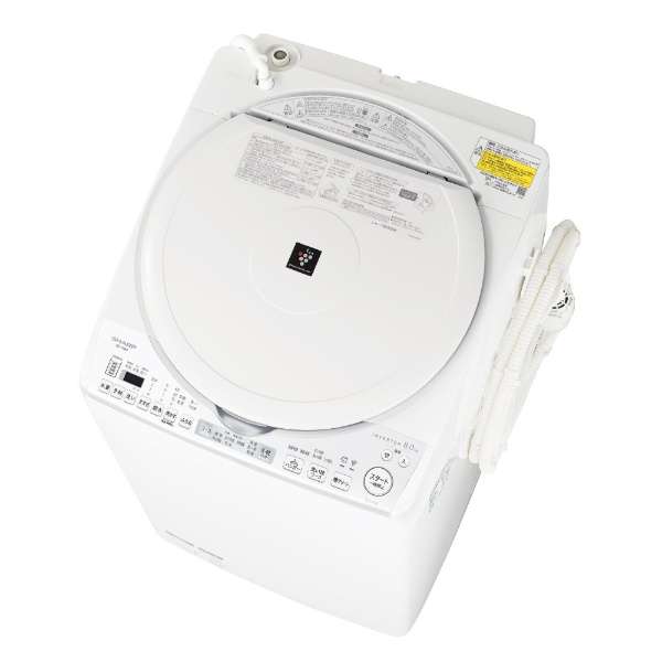 立式干燥洗衣机白派ES-TX8H-W[在洗衣8.0kg/干燥4.5kg/加热器干燥(排气类型)/上开]_4