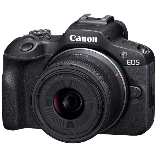 キヤノン 美品｜キヤノン EOS R100 RF-S18-45 IS STM レンズキット CA01-H4115-2P2B Canon RFマウント APS-Cサイズミラーレスカメラ