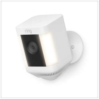Ring Spotlight Cam Plus Battery(环聚光灯凸轮加电池型号)  有感应器灯的室外相机B09J6FWP3Z[灯泡色/充电式]