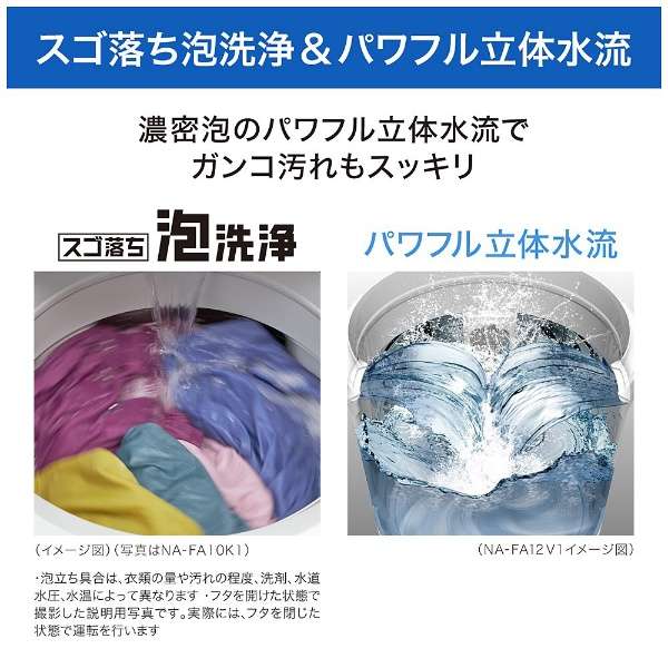 [奥特莱斯商品] 全自动洗衣机FA系列白NA-FA10K1-W[在洗衣10.0kg/简易干燥(送风功能)/上开][生产完毕物品]_4