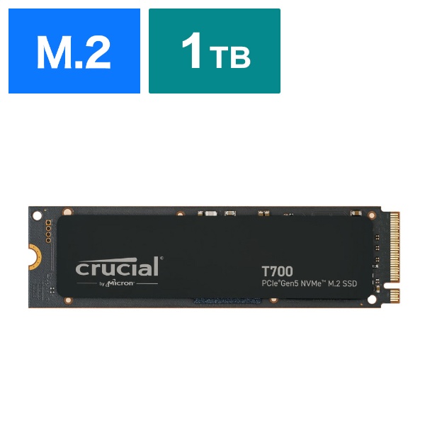 CT1000T700SSD3JP 内蔵SSD PCI-E Gen5接続 T700(ヒートシンク非搭載