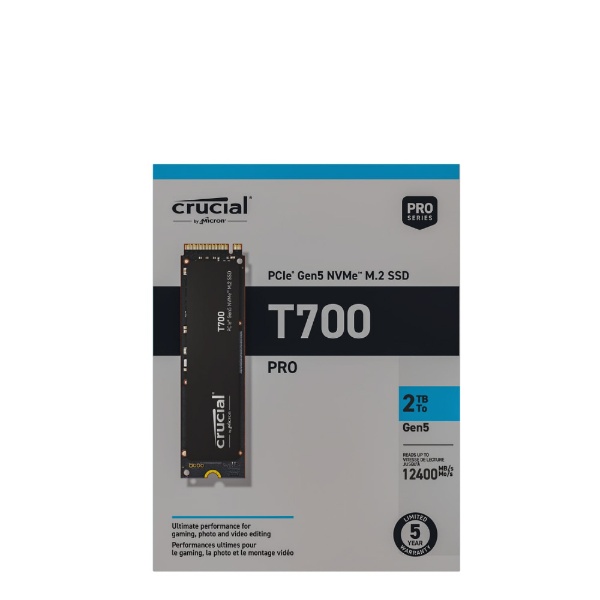 CT1000T700SSD3JP 内蔵SSD PCI-E Gen5接続 T700(ヒートシンク非搭載