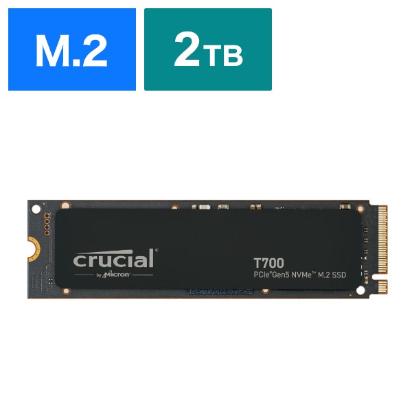 CT2000T700SSD3JP 内蔵SSD PCI-Express接続 T700(ヒートシンク非搭載) [2TB /M.2]