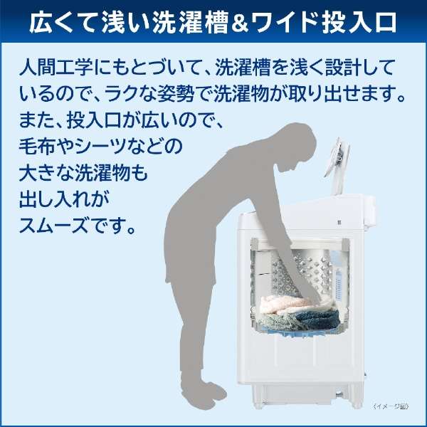 全自动洗衣机ZABOON(zabun)波尔多BRAUN AW-10DP3BK(T)[在洗衣10.0kg/简易干燥(送风功能)/上开]_15