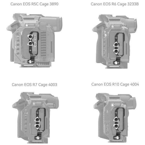 Canon EOS R5 / R6 / R5 C / R7 用“Black Mamba” HDMI & USB-C “ケーブルクランプ 4272  SR4272