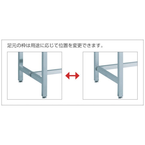 TRUSCO SW3型オールステンレス作業台 Φ100SUS金具車輪付 SW31575CS100