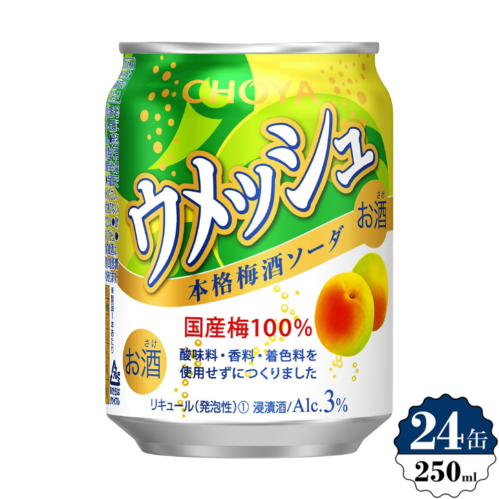 チョーヤ The CHOYA 熟成一年本格梅酒ソーダ 350ml × 2ケース 48本