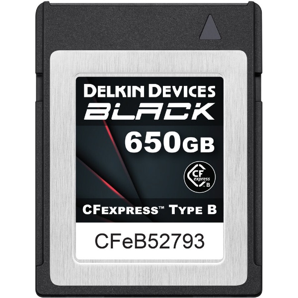 BLACK CFexpress Type Bカード 650GB 最低持続書込速度 1530MB/s DELKIN DEVICES DCFXBBLK650