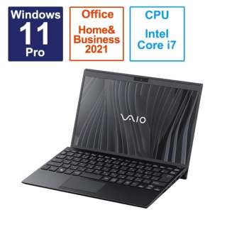ノートパソコン VAIO SX12 ファインブラック VJS12690111B [12.5型 /Windows11 Pro /intel Core i7 /メモリ：16GB /SSD：512GB /Office HomeandBusiness /2023年6月モデル]