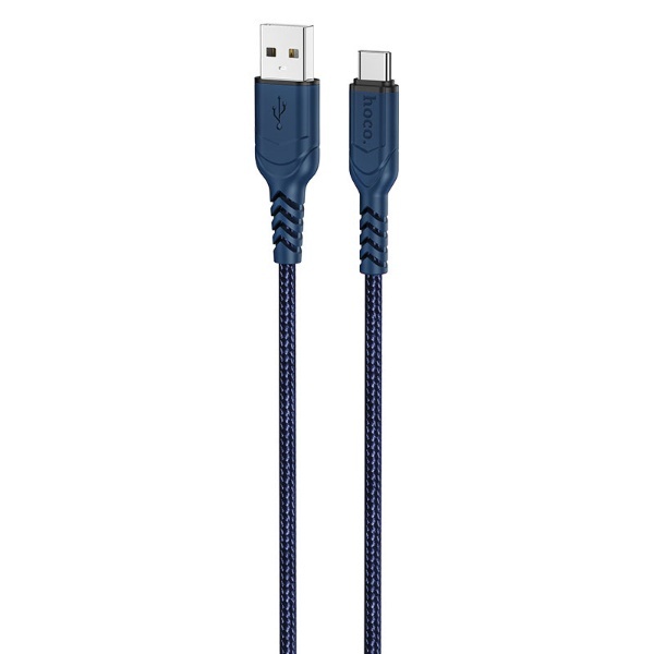 USBケーブル メッシュ 1.0m ブルー USB-A to USB-C X59-ANTBTC-BL ブルー X59-ANTBTC-BL  hoco｜ホコ 通販