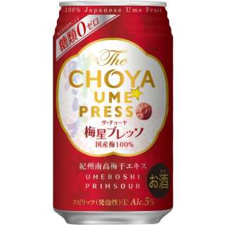 The CHOYA 梅星プレッソ 5度 350ml 24本【缶チューハイ】