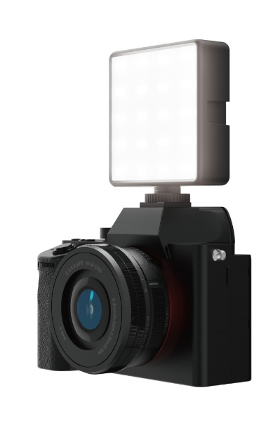 撮影用ライト LED ビデオライト 四角形 8×8cm 5段階調光 ライト 3色
