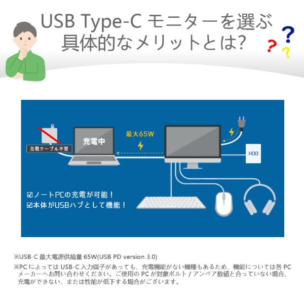 USB-C接続 PCモニター ブラック 32E1N3600LA/11 [31.5型 /WQHD(2560