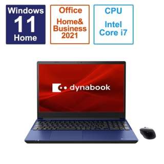 m[gp\R dynabook T7 vVXu[ P2T7WPBL [15.6^ /Windows11 Home /intel Core i7 /F16GB /SSDF512GB /Office HomeandBusiness /2023N6f]