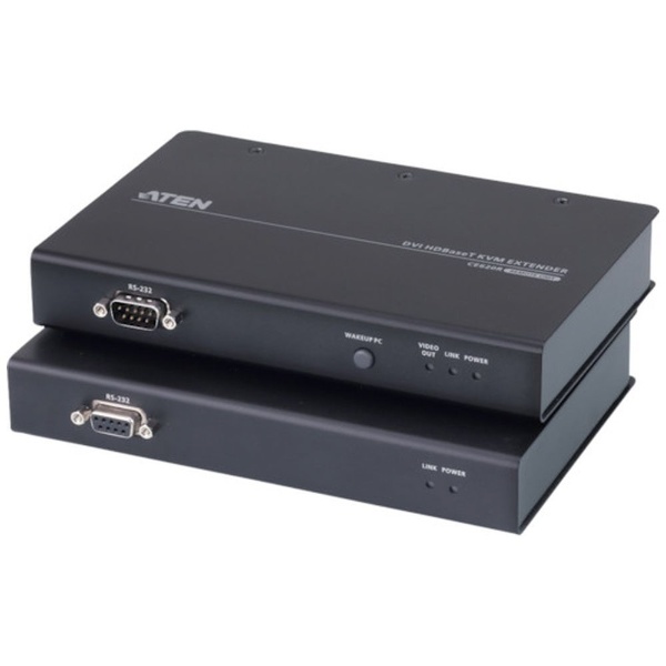 ATEN KVMエクステンダー USB／DVI／シングルディスプレイ HDBaseT 2．0