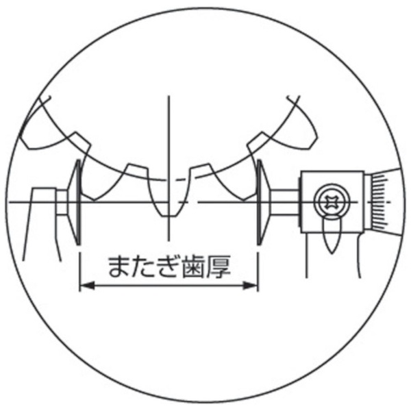 ミツトヨ 歯厚マイクロメーター（123－107） GMA175 ミツトヨ