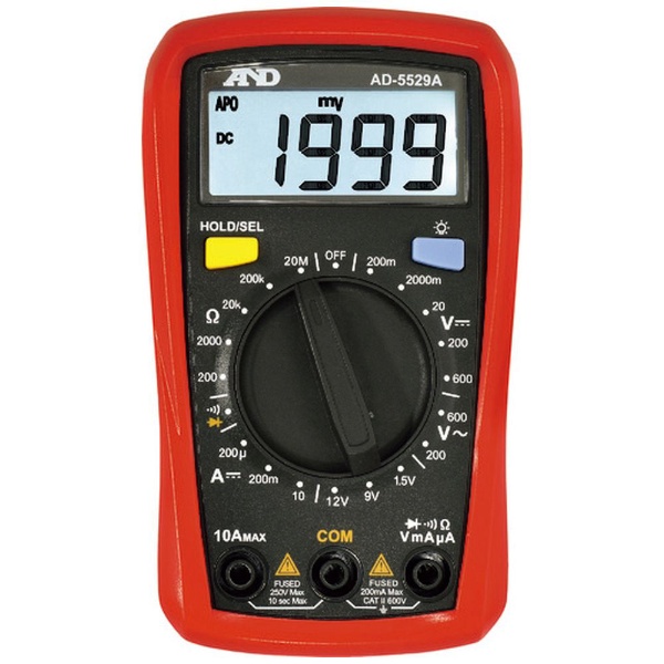 A＆D デジタルマルチメーター AD5529A 一般（ISO）校正付（検査成績書
