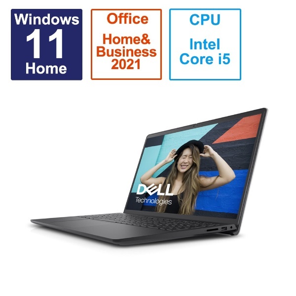カーボンブラック　/Windows11　｜デル　i5　NI355-DNHBBC　[15.6型　ノートパソコン　3520　Core　/メモリ：16GB　/SSD：512GB　DELL　/Office　Inspiron　/2023年夏モデル]　通販　15　/intel　Home　HomeandBusiness