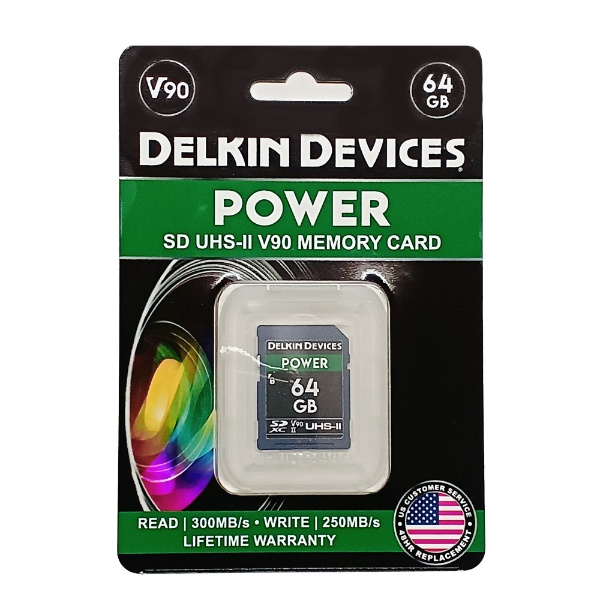 POWER SD UHS-II（U3/V90）メモリーカード 64GB DELKIN DEVICES DDSDG200064G [Class10  /64GB]