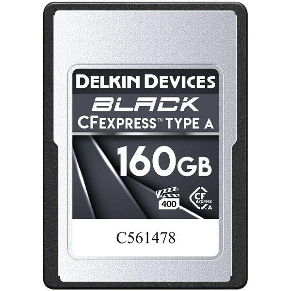BLACK CFexpress Type A 160GB VPG400 DELKIN DEVICES DCFXABLK160 [160GB]