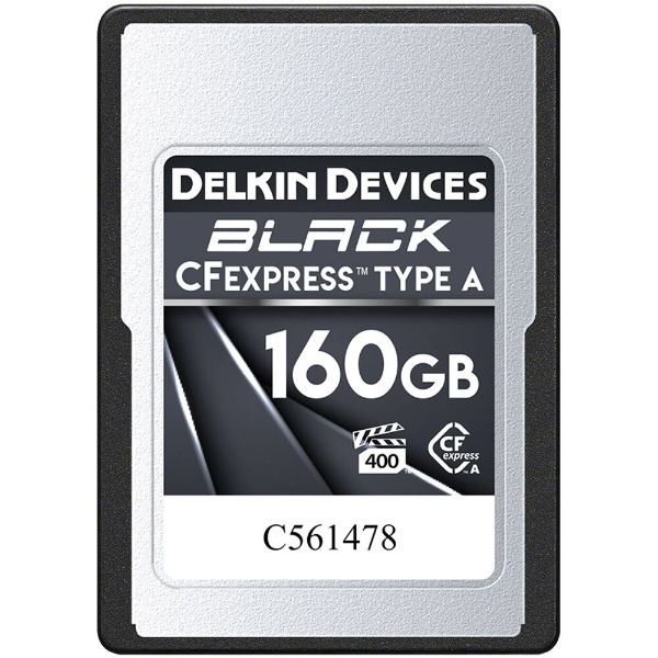 BLACK CFexpress Type Aカード 160GB VPG400 DELKIN DEVICES DCFXABLK160 [160GB]  デルキンデバイス｜DELKIN DEVICES 通販