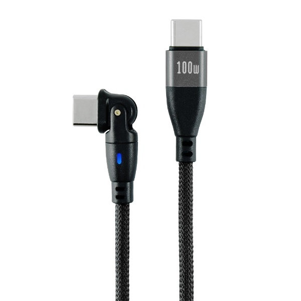 USB֥ å 1.0m USB-C to USB-C ͥ180ٲž PD100W ֥å 180RPD-10M-BK [USB Power Deliveryб]