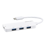UH-C3404W USB-C  USB-A ϊnu (Chrome/Android/iPadOS/Mac/Windows11Ή) zCg [oXp[ /4|[g /USB 3.2 Gen1Ή]