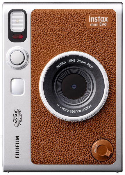 ハイブリッドインスタントカメラ 『チェキ』 instax mini Evo　USB Type-C 対応 ブラウン