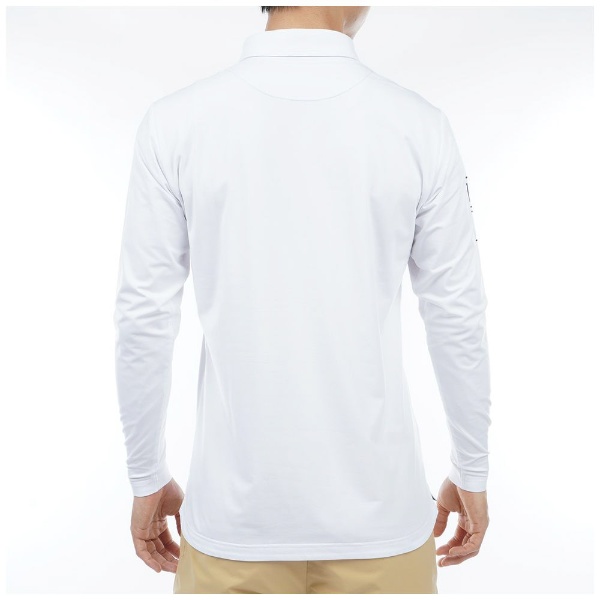 メンズ フラッグ ロングスリーブシャツ(Lサイズ/ホワイト) ADMA377 【返品交換不可】