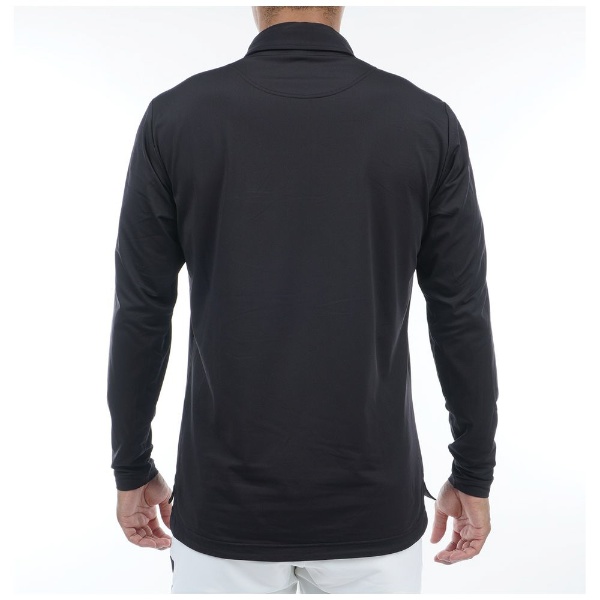 メンズ フラッグ ロングスリーブシャツ(Lサイズ/ブラック) ADMA377