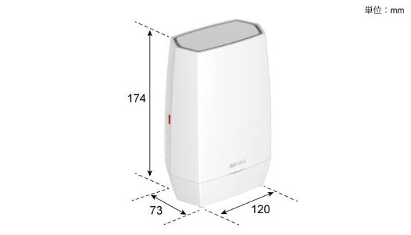 Wi-Fiルーター 2401+573Mbps AirStation(単体) ホワイト WNR-3000AX4