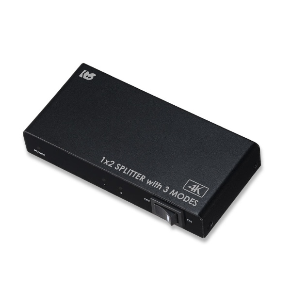 4K60Hz対応 HDMI分配器 1入力2出力（動作モード機能付） RS-HDSP2M-4K