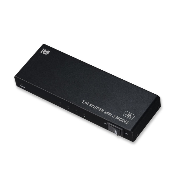 4K60Hz対応 HDMI分配器 1入力4出力（動作モード機能付） RS-HDSP4M-4K 