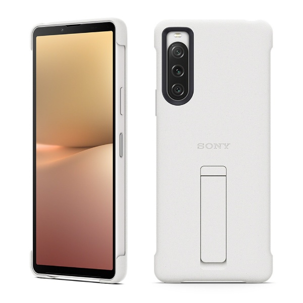 Xperia 10 V Style Cover with Stand White ホワイト XQZ-CBDC/WJPCX