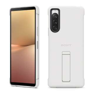 Xperia 10 V Style Cover with Stand White zCg XQZ-CBDC/WJPCX