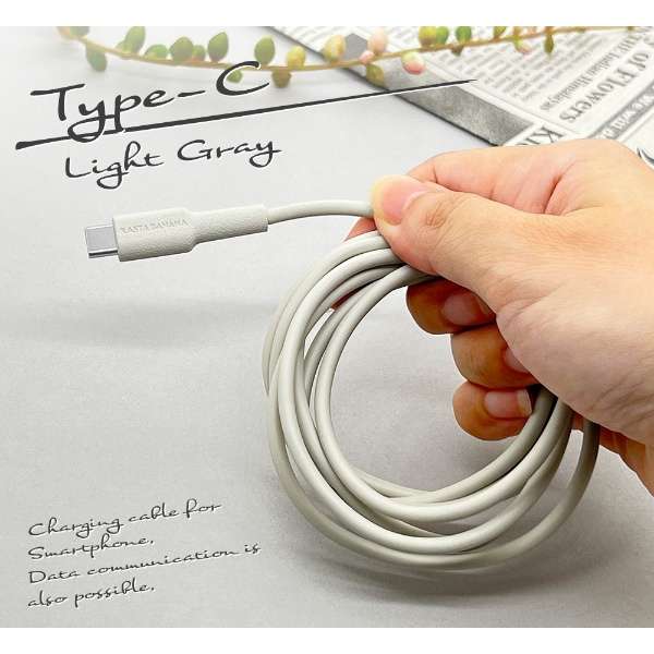 USB A to Type C cable 炩 1.5m CgO[ R15CAAC3A02LGRY_3