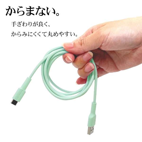 USB A to Type C cable 炩 1.5m CgO[ R15CAAC3A02LGR_6