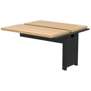 增加供aruefuyamakawasoridofuriadoresu使用的桌子2连W1200×D1200橡树×黑色腿RFTFT21212ADOABL